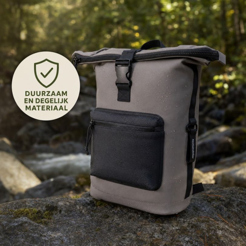Norländer Fietsrugzak Rolltop 46 liter - Taupe