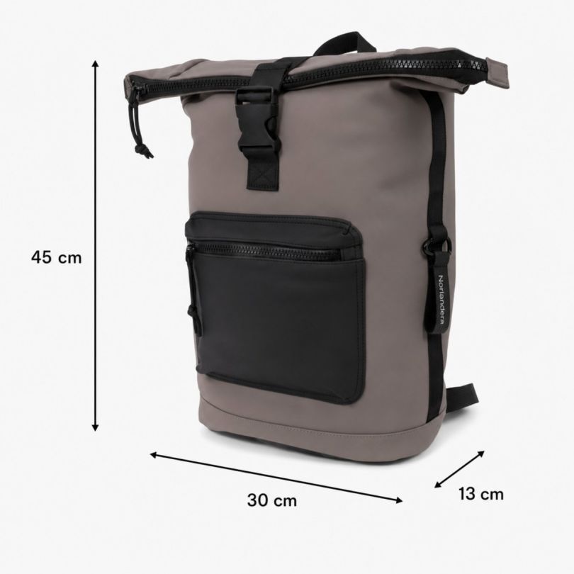 Norländer Fietsrugzak Rolltop 46 liter - Taupe