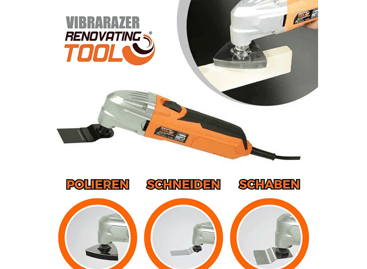 Vibrarazer Multitool - 22.000 omwentelingen - 180 watt