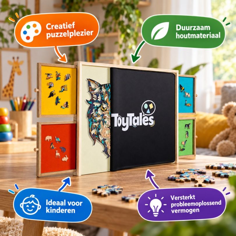 Hi Puzzelplaat 4 Gekleurde Lades