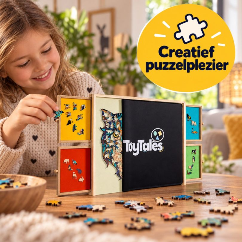 Hi Puzzelplaat 4 Gekleurde Lades