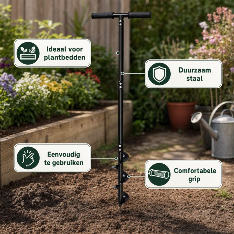 Profeco Grondboor 100 cm - Groen
