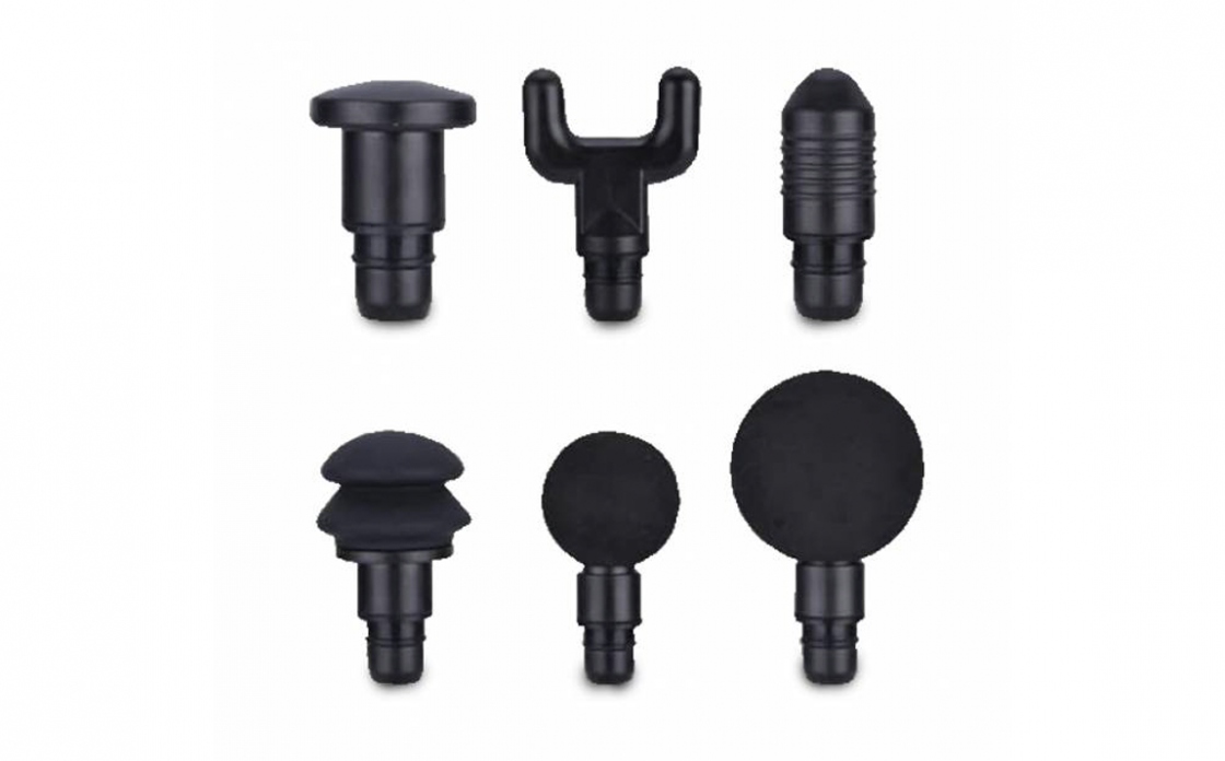 Silvergear Massage Gun - Draadloos Massageapparaat - Oplaadbaar - 4 Opzetstukken - Zwart