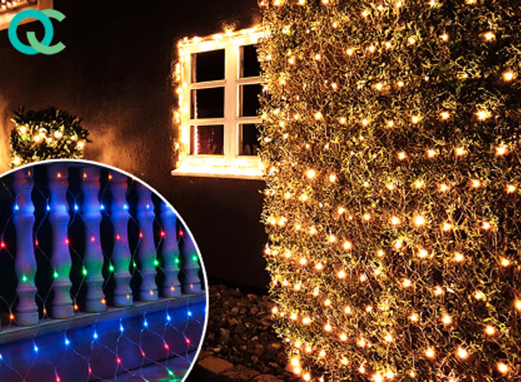 Christchurch opbouwen Souvenir FlinQ 90 LED Netverlichting - Multicolour - Meerkleurige ledlampjes -  Gevelverlichting - Kerst | Dealdonkey