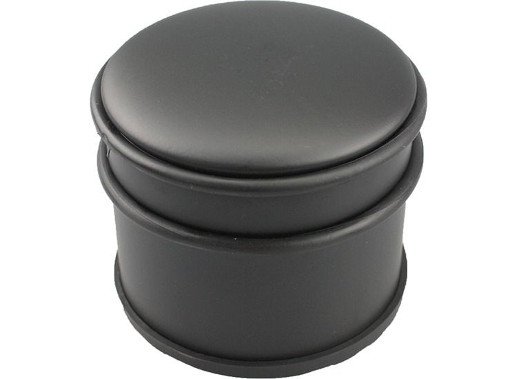 GS Deurstopper Zwart - 1,1kg - Voor Binnen en Buiten - Deurbuffer Ø9,5 x 8 cm
