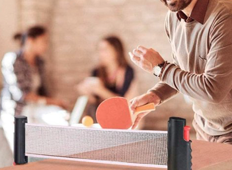 Tafeltennis Set - Incl. 2 Batjes en Uitschuifbaar Net