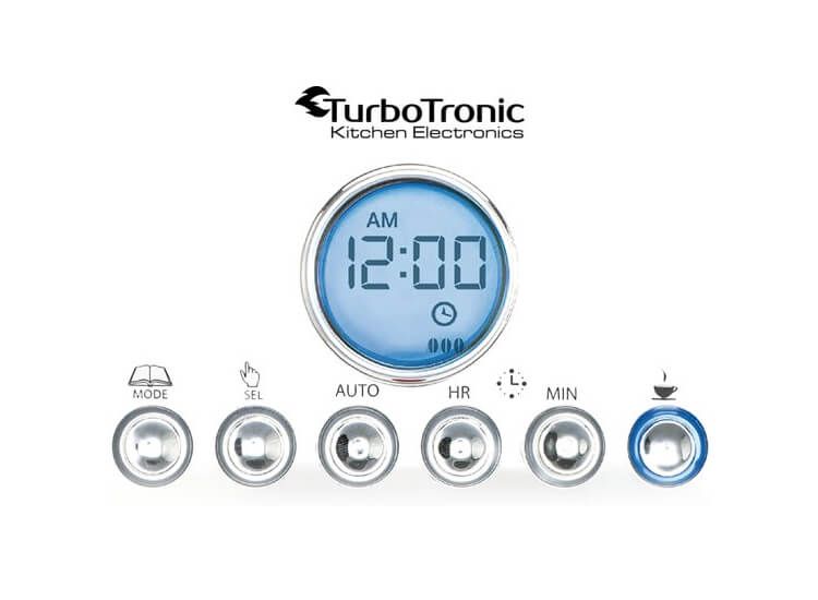 TurboTronic TT-CM12 Programmeerbare Koffiemachine - zwart