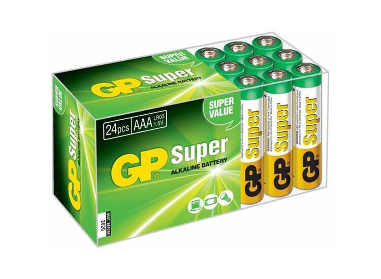 GP AAA Super Alkaline Batterijen - 24 stuks