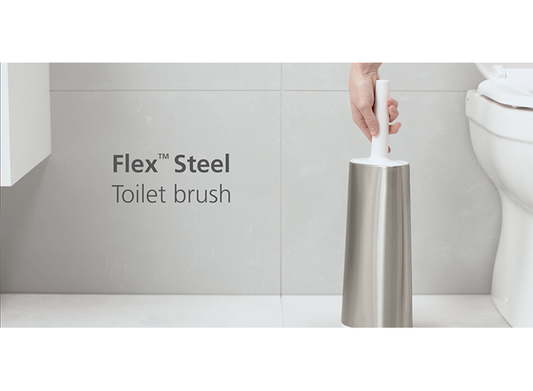 Joseph Joseph Flex Smart Plus Toiletborstel - Grijs