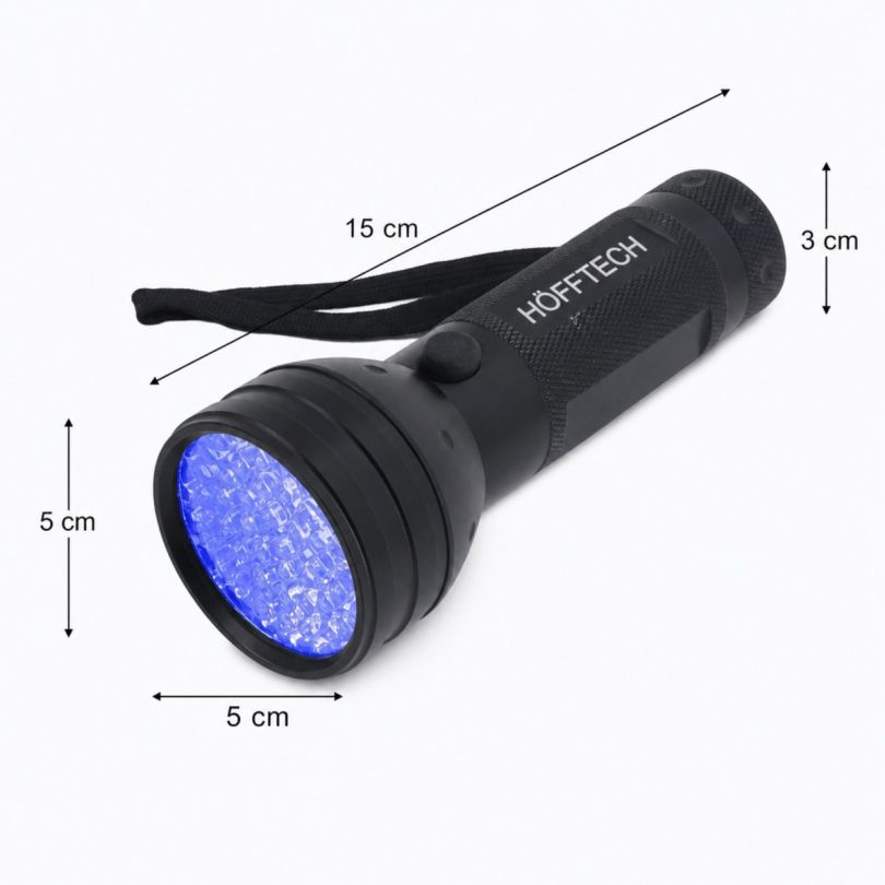 Höfftech Uv Zaklamp 51 Led - Zwart