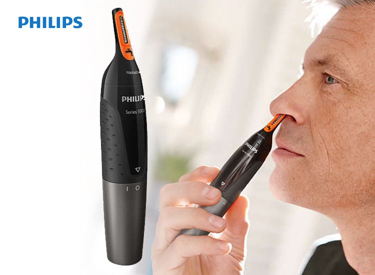 Philips NOSETRIMMER Series 5000 Zachte trimmer voor neus, nek en bakkebaarden NT5176/16