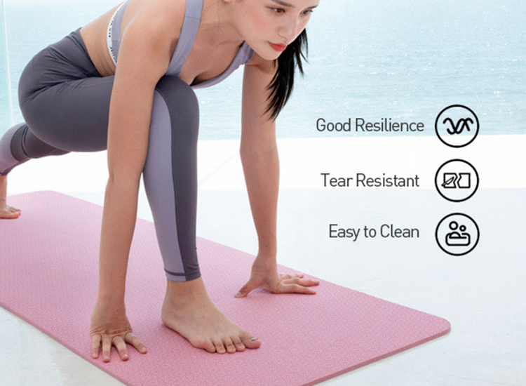 Yoga mat - Fitness mat - Sport mat - Anti slip - Binnen & Buiten - 183x61x0,6m
