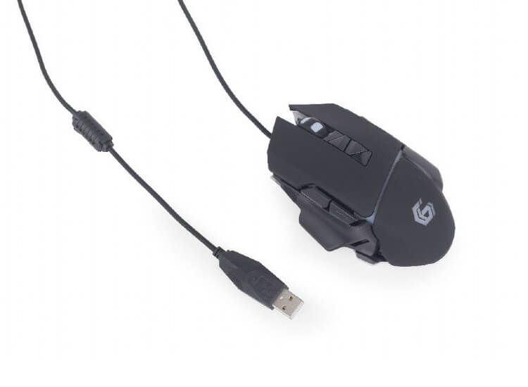 Gembird Gaming muis USB, programmeerbaar - MUSG-06 USB - 4000 DPI - Zwart - 7-knops