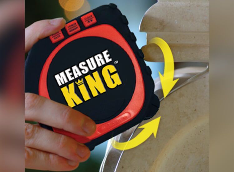Measure King -  rolmaat, schuifmaat, meetlint en afstandsmeter in 1