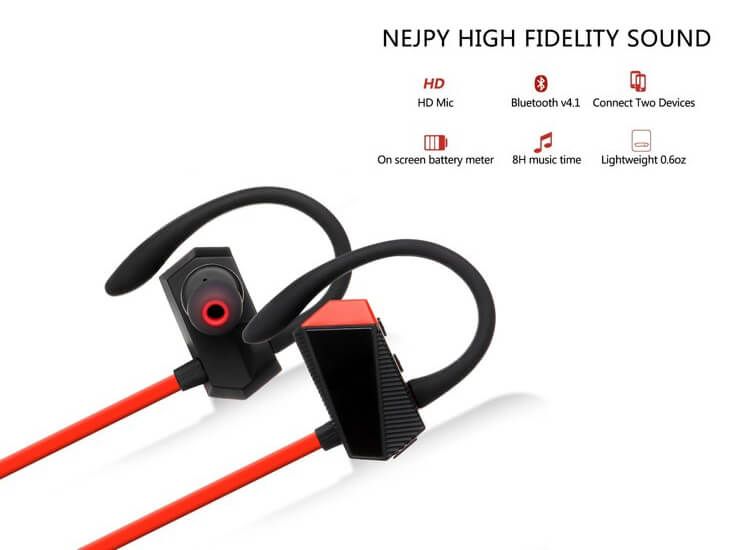 RRJ Bluetooth V4.1 Ear Hook Wireless Sport headset - K9