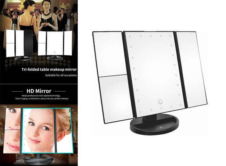 FlinQ Make up spiegel met LED verlichting