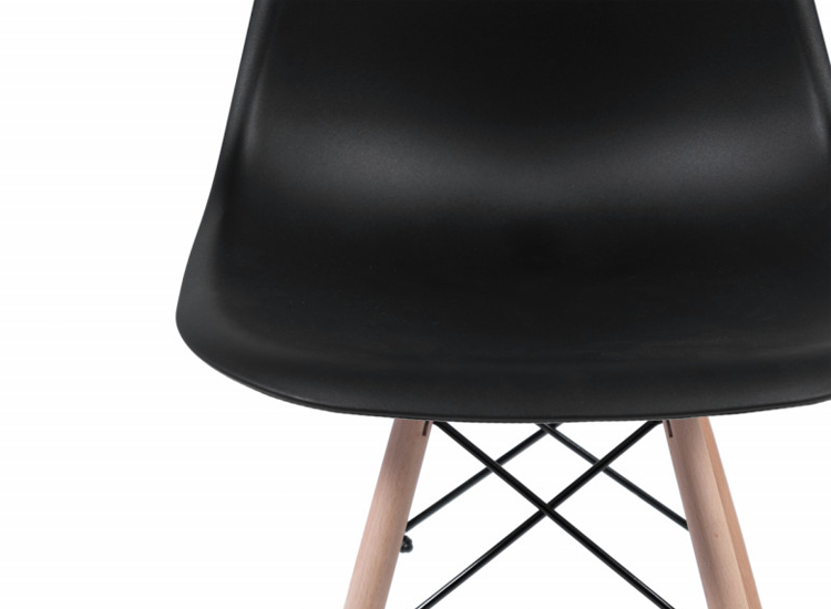 Lifa Living Kuipstoel James - Zwart - Set van 4 stoelen