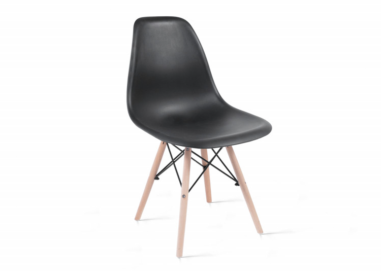 Lifa Living Kuipstoel James - Zwart - Set van 4 stoelen