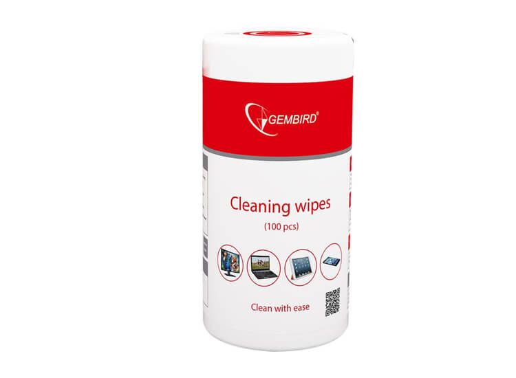Gembird Cleaning wipes - 300 stuks reinigingsdoekjes voor je beeldscherm