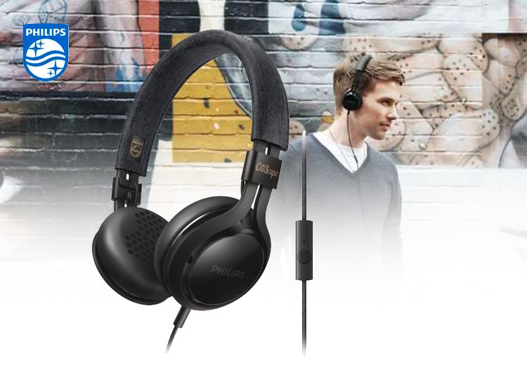 Philips Citiscape SHL5705 - On-ear koptelefoon - Zwart