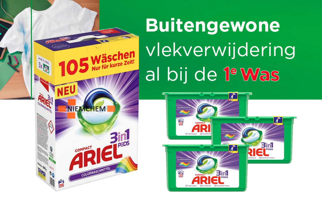 ARIEL 3in1 Pods Color 105st