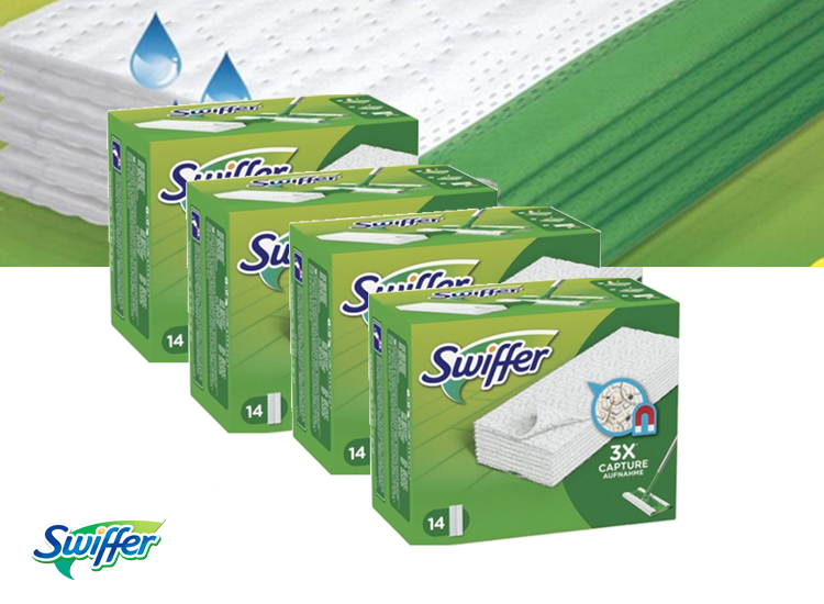 Swiffer - Voordeelpak van 56 stofdoekjes voor de vloer