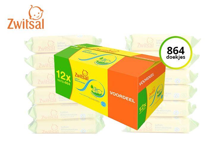 Zwitsal Lotion Billendoekjes - 864 stuks