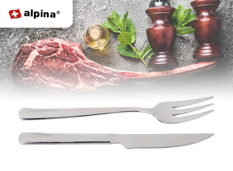 Alpina Steak knife & fork 12pcs	