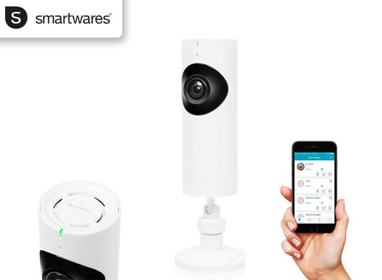 Smartwares wifi bewakingscamera met 180° lens - Altijd weten wat er in je huis gebeurt