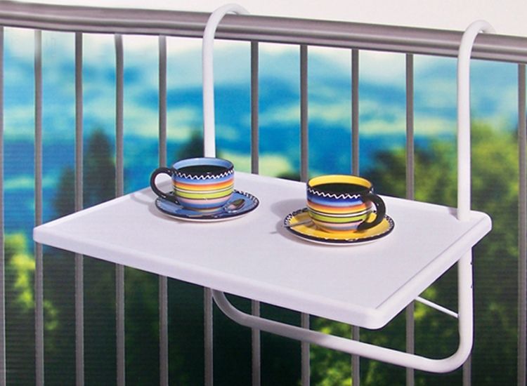 Inklapbare balkontafel zonder poten - Alle ruimte op je balkon of loggia