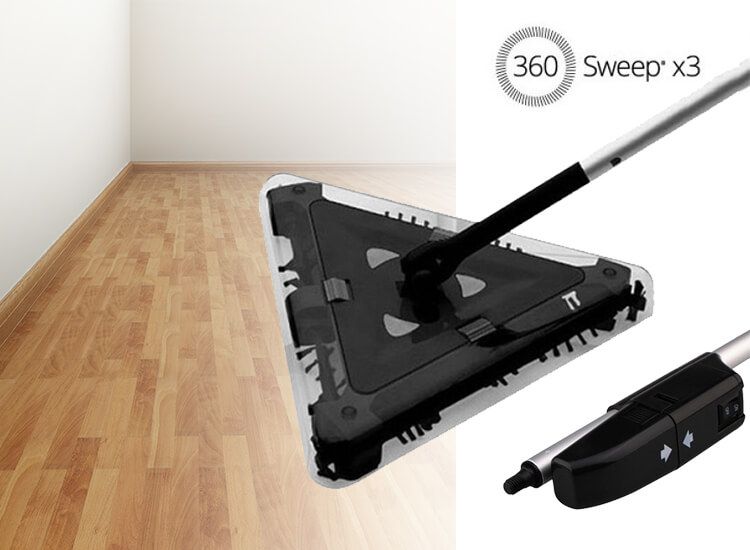 triangular electric sweeper Omnidomo 360 Sweep 7,2 V Black