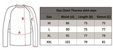 Thermoshirt Heren - Thermo Ondergoed - Zwart - Thermokleding