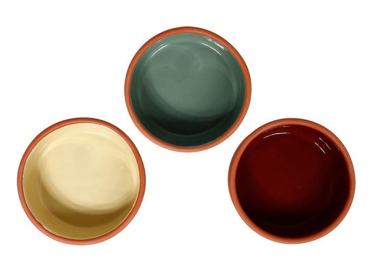 SENZA Terracotta Tapasbakjes Multi-kleur - 3 stuks