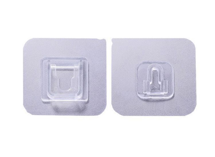 Zelfklevende Ophanghaken - 12-pack - Transparant