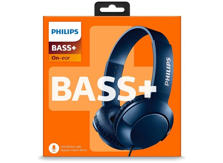 Philips Bass+ On-Ear Koptelefoon - blauw