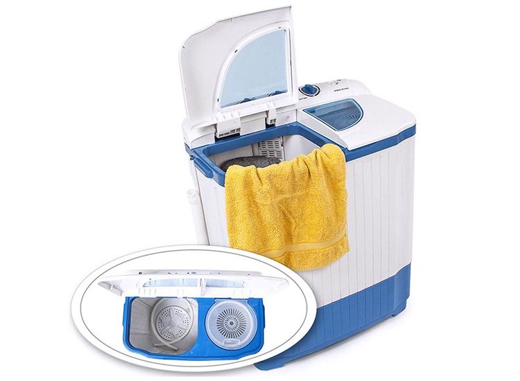 Crohill Mini wasmachine met dubbel trommel