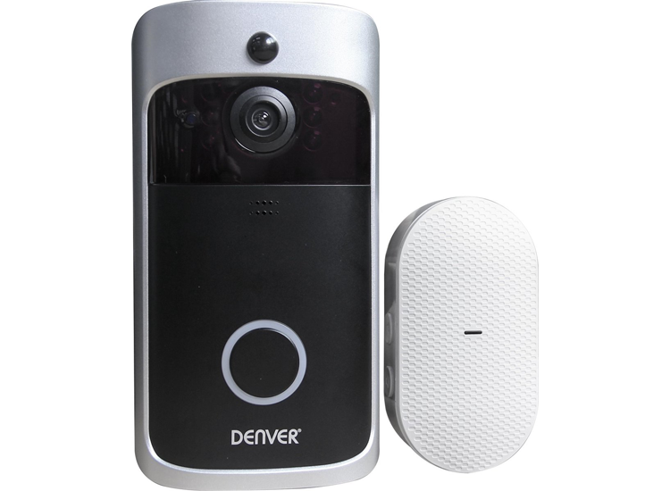 DENVER VDB-111 Deurbel met Camera - Videodeurbel - Met Wi-Fi functie / App voor Android & iOS