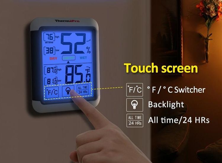 Thermo Pro TP55 hygrometer - Digitale temperatuur- en vochtigheidsmeter