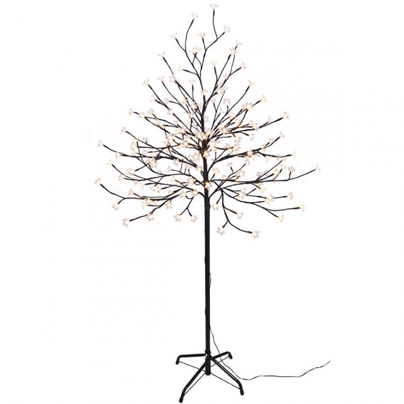 Led lichtboom met kersenbloesem - 180 verlichte bloesems met warm-wit licht