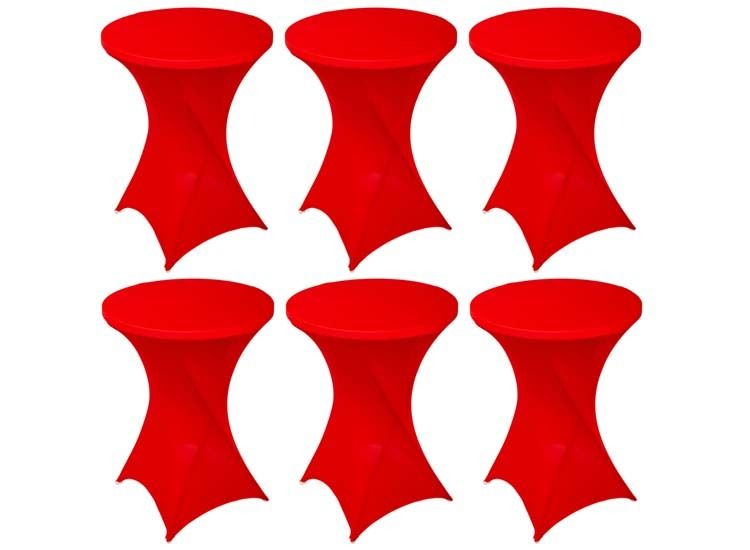 6-pack Statafelrokken - Stretch - ∅80-85x110 cm
