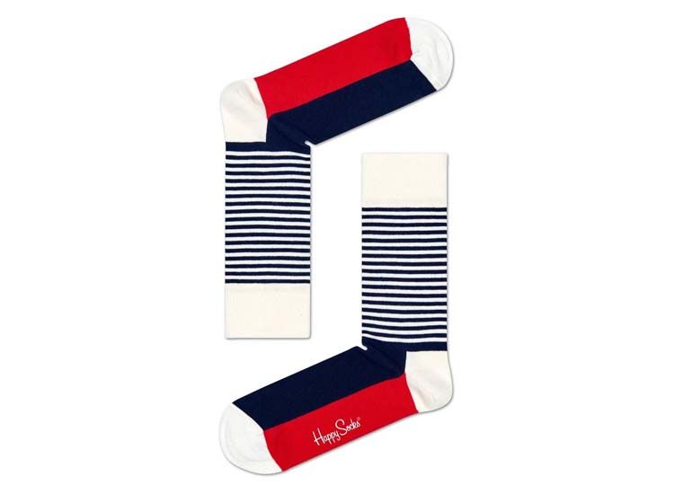 Happy Socks Stripe Giftbox - Maat 41-46 - 4 paar