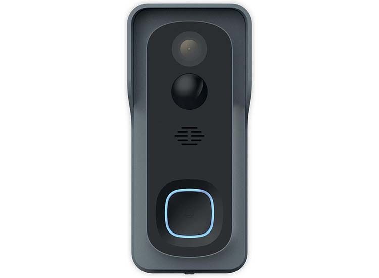 QNECT Slimme Video Deurbel - Full HD 1080P - 140° Kijkhoek - Batterij-gevoed
