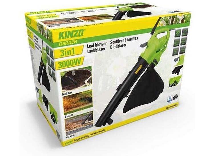 Kinzo Garden bladblazer - met opvangzak - 3000W