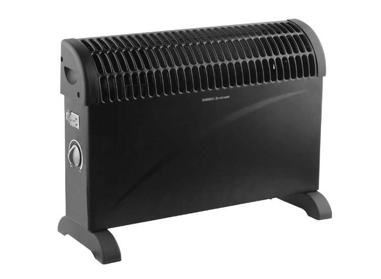 Benson Convector Heater - elektrische kachel - 750/1250/2000 Watt - Zwart