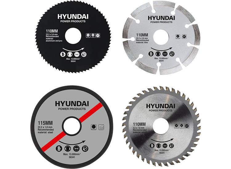 HYUNDAI Invalzaag 1.050 W - incl. geleide rail - softgrip handvatten