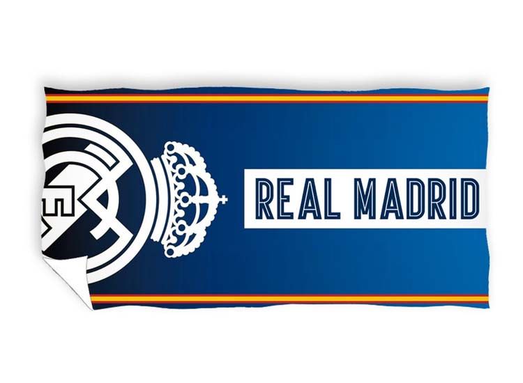Real Madrid C.F Strandlaken - Blauw - 70 x 140 cm