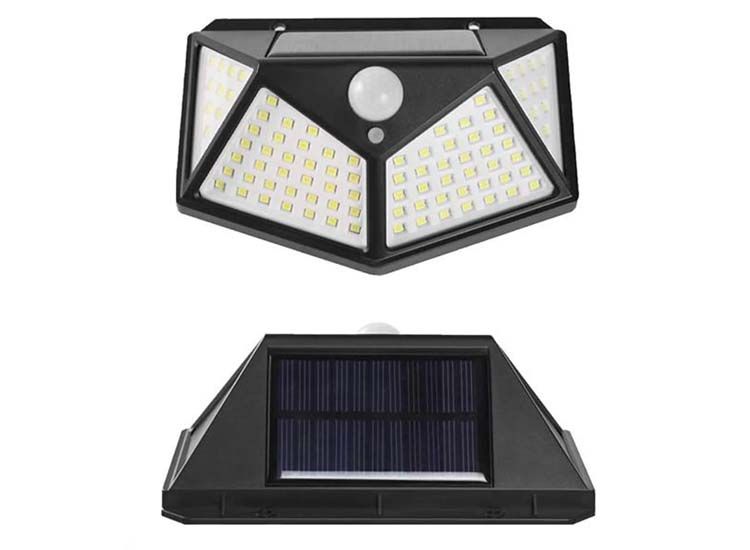LED Solar buitenlampen met bewegingssensor - Dag/Nacht sensor - Set van 2 