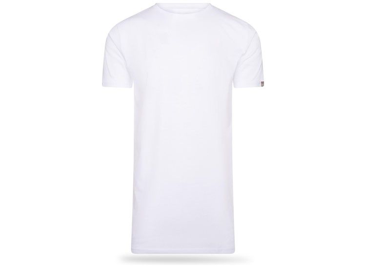4-pack Cappuccino witte T-Shirt ronde hals - Extra Lange T-shirts
