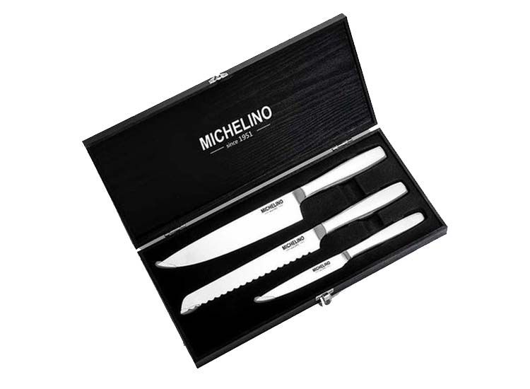 Michelino Messenset 3-delig - Geschenkset - Zilver