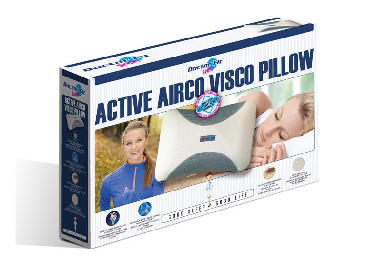 Dr.Fit Hoofdkussen - Sport Airco Visco Pillow - 40 x 60 cm